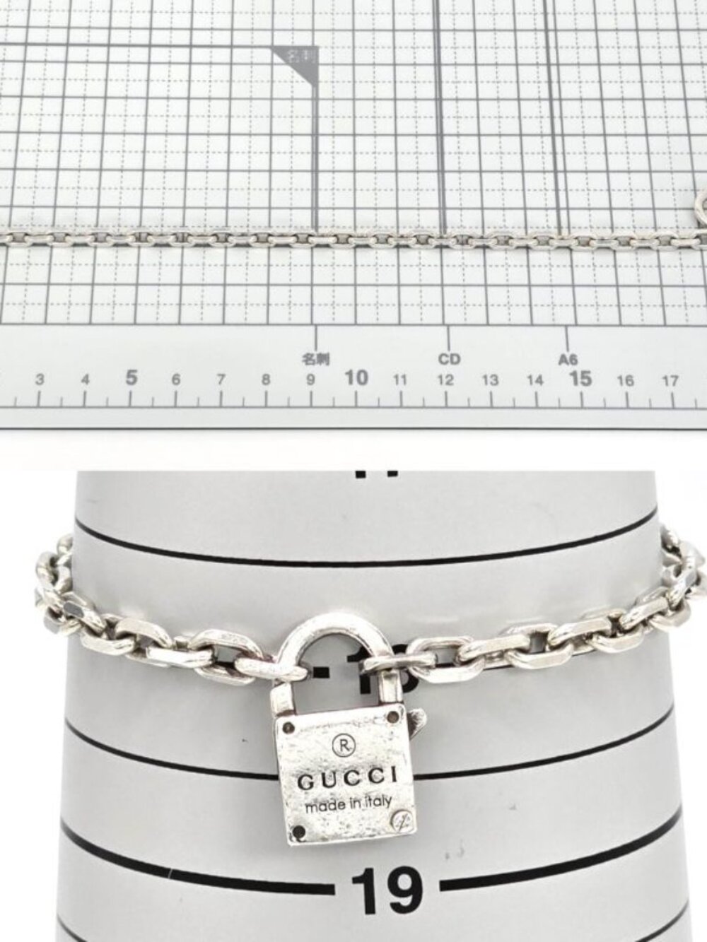 Gucci Trade Mark Chain with Padlock Bracelet 18 - Picture 8 of 9